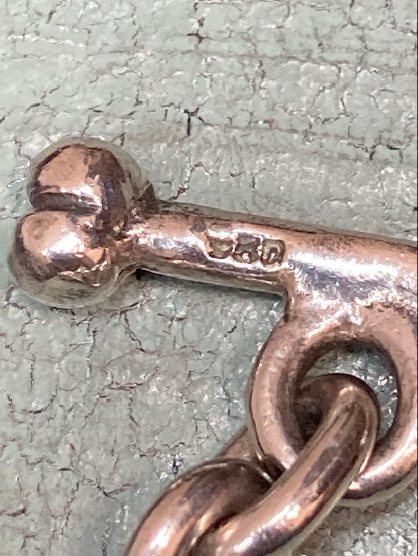 [54] Silver950 / SKULL 8連 ブレスレット ヴィンテージ