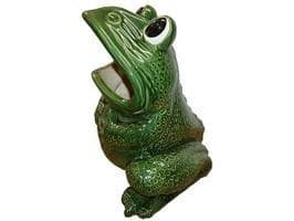 陶器製置物/カエルの傘立て/蛙/ グリーン /ダストボックス/高さ48cm