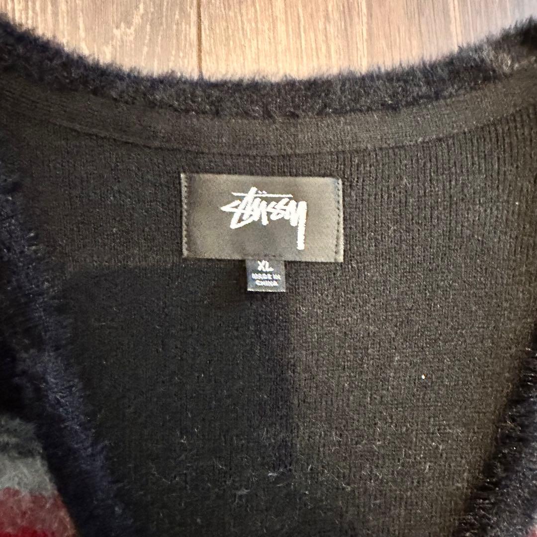 Stussy ストライプ カーディガン XLサイズ