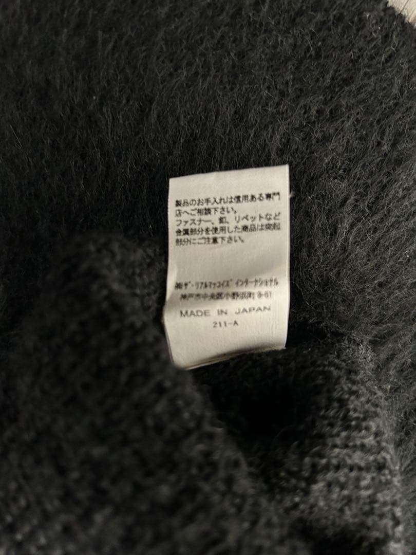 リアルマッコイズ JOE McCOY モヘアカーディガン ブラック XL