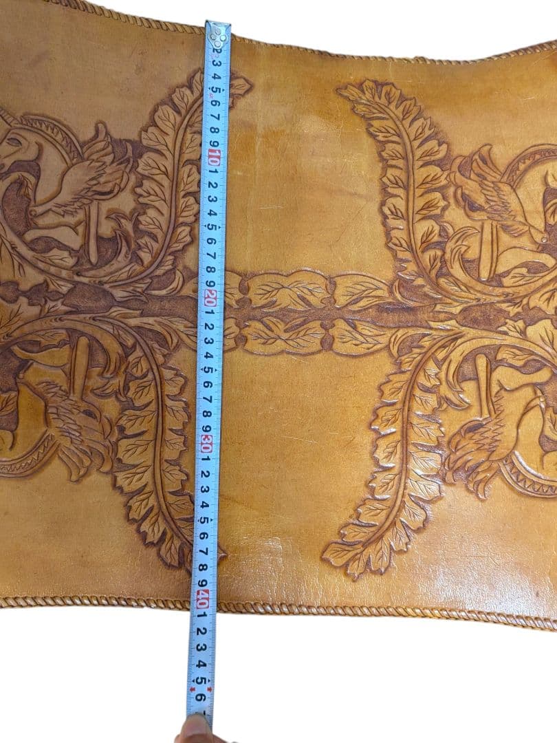 【希少】皮革仕様 ディレクターズチェア 折りたたみチェア