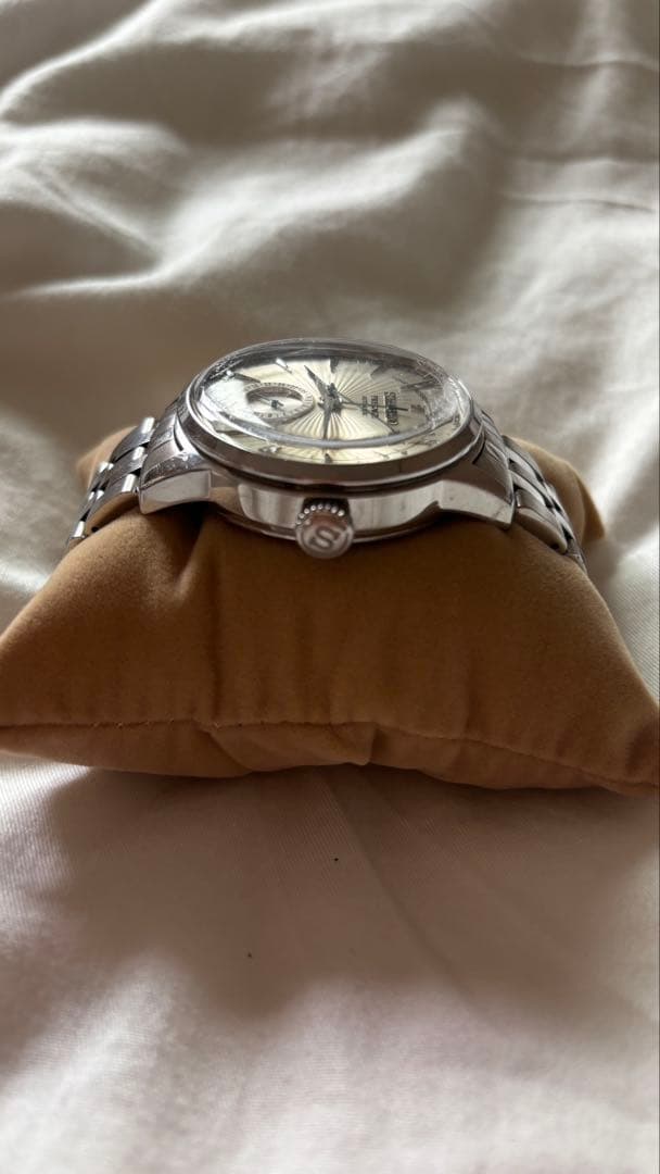 SEIKOシルバー ステンレススチール アナログ時計