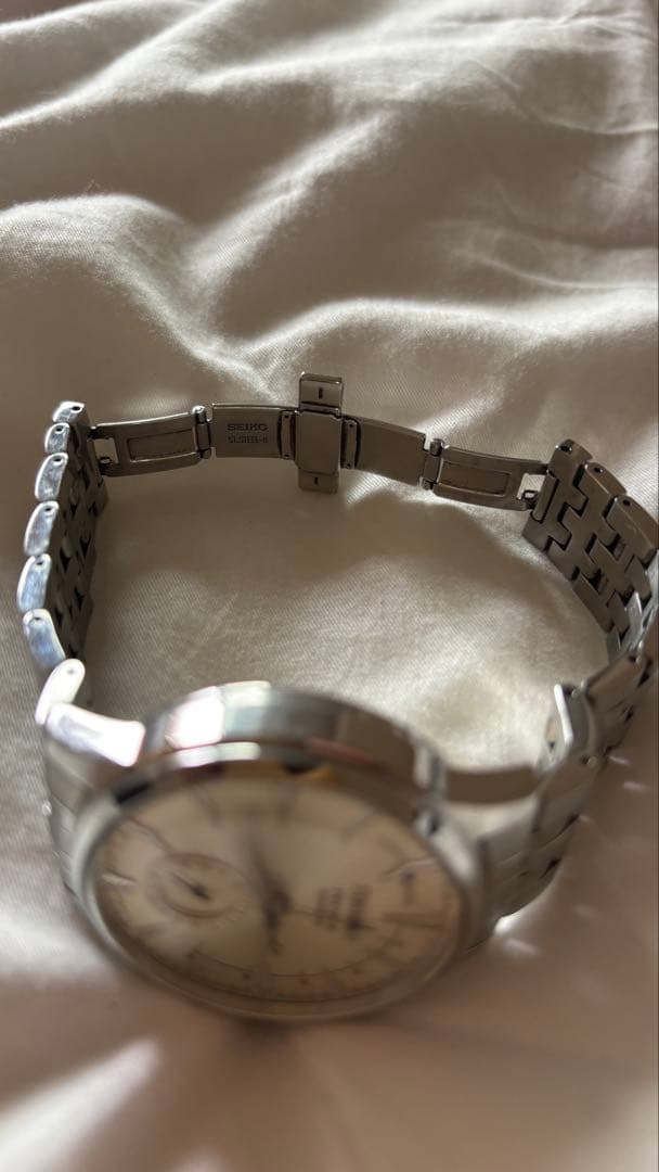 SEIKOシルバー ステンレススチール アナログ時計