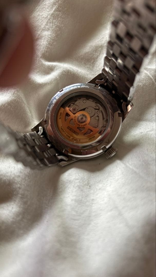 SEIKOシルバー ステンレススチール アナログ時計