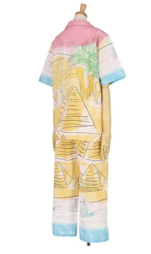 新品タグ付き ツモリチサト パジャマ ルームウェア 春夏 ラクダ リップル M