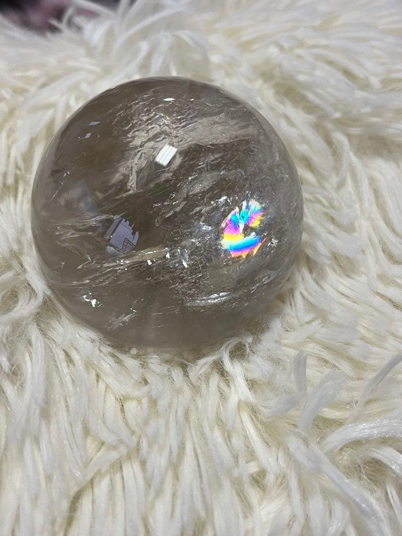 アイリス水晶スフィア　天然石