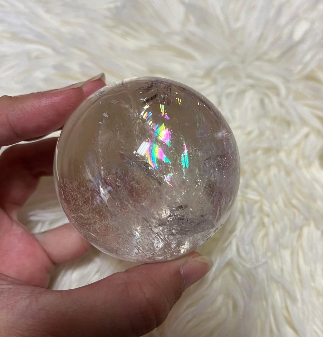 アイリス水晶スフィア　天然石