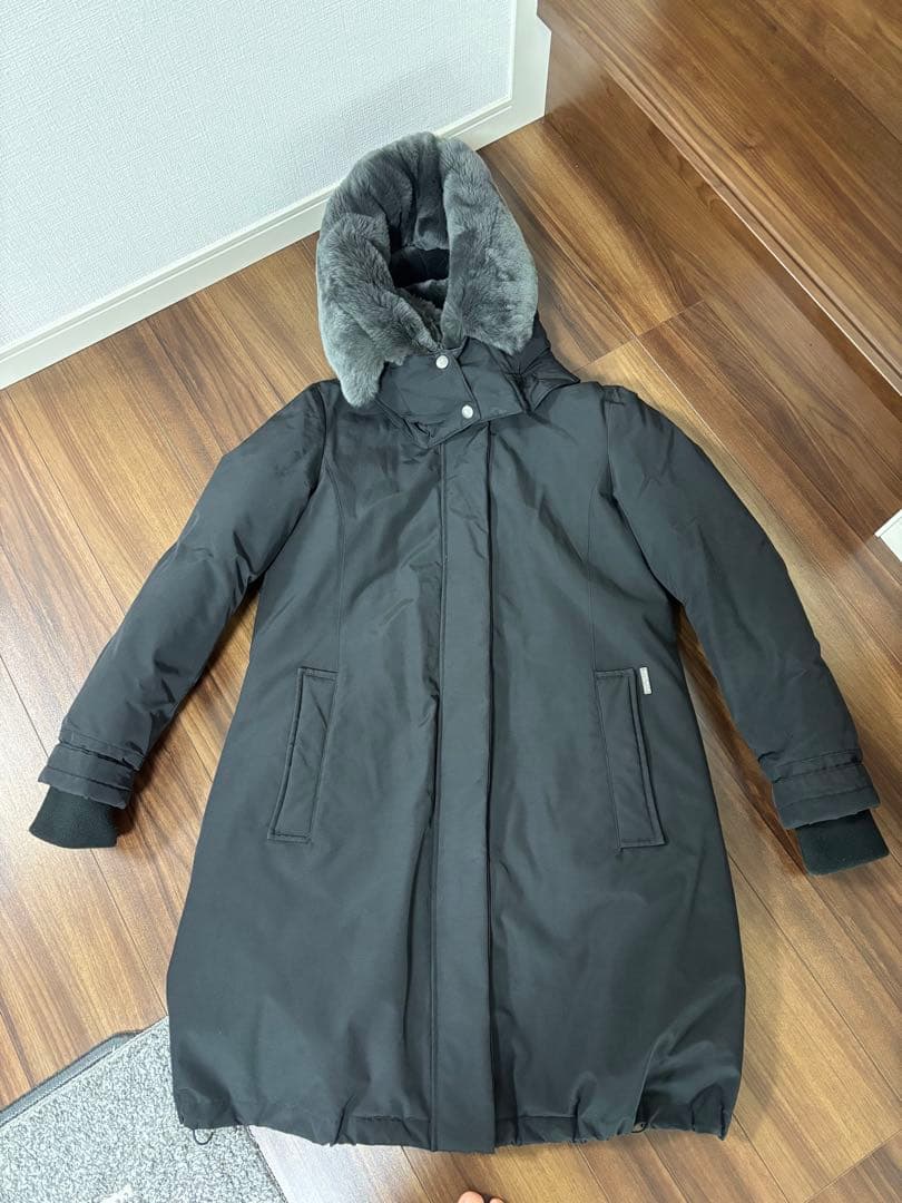 ウールリッチ　ブラックダウンジャケット ファー付きフード