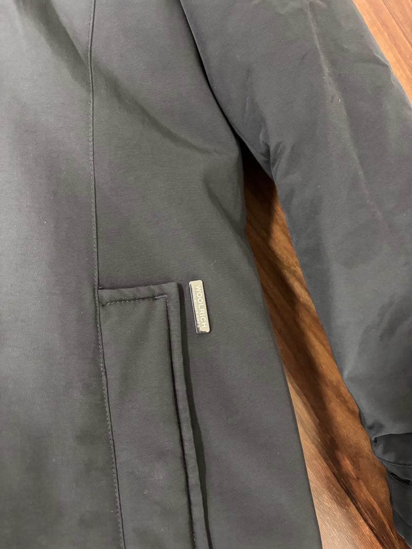 ウールリッチ　ブラックダウンジャケット ファー付きフード