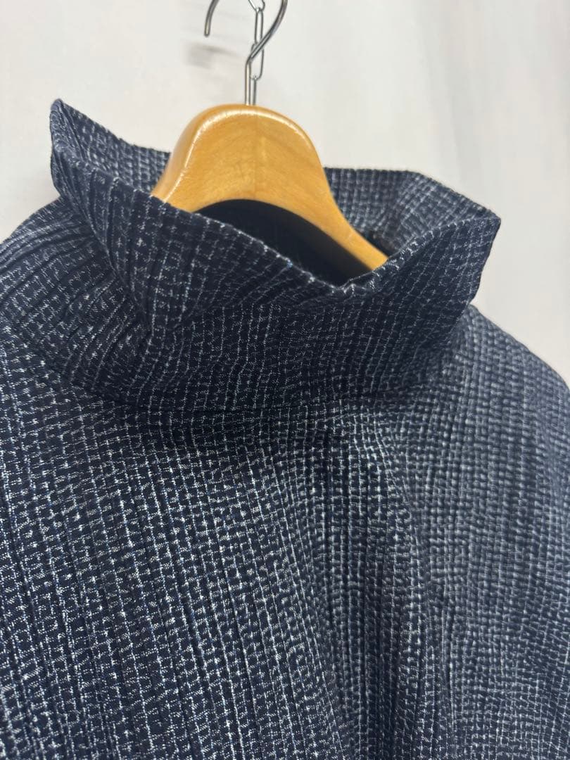 福岡久留米絣工房 藍木野 ピンタックプルオーバー ワンピース チュニック