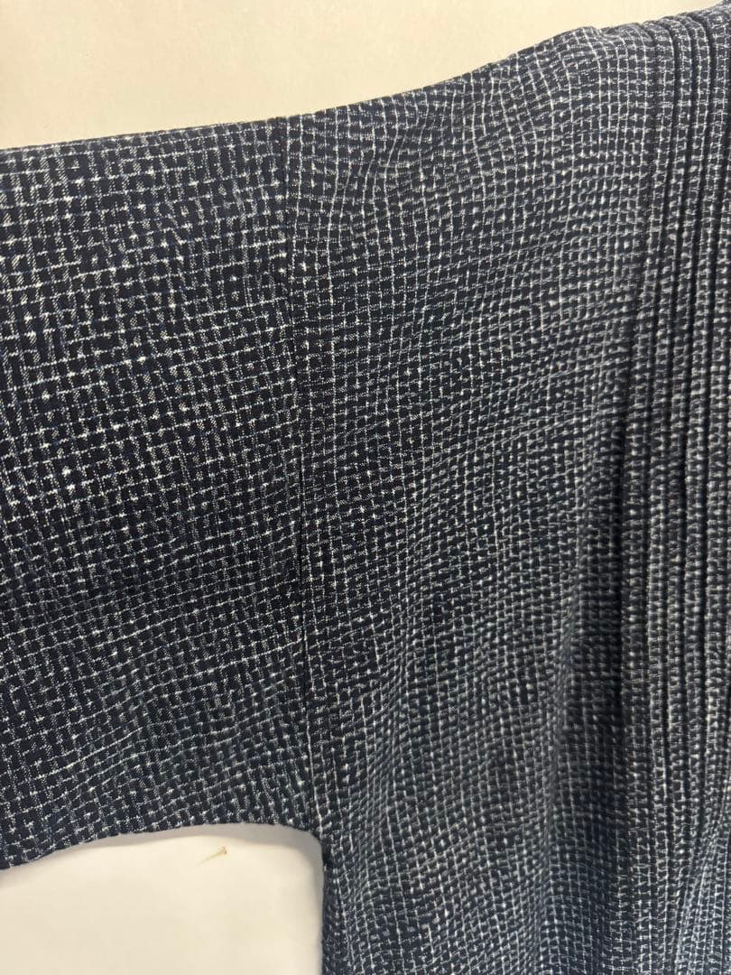 福岡久留米絣工房 藍木野 ピンタックプルオーバー ワンピース チュニック