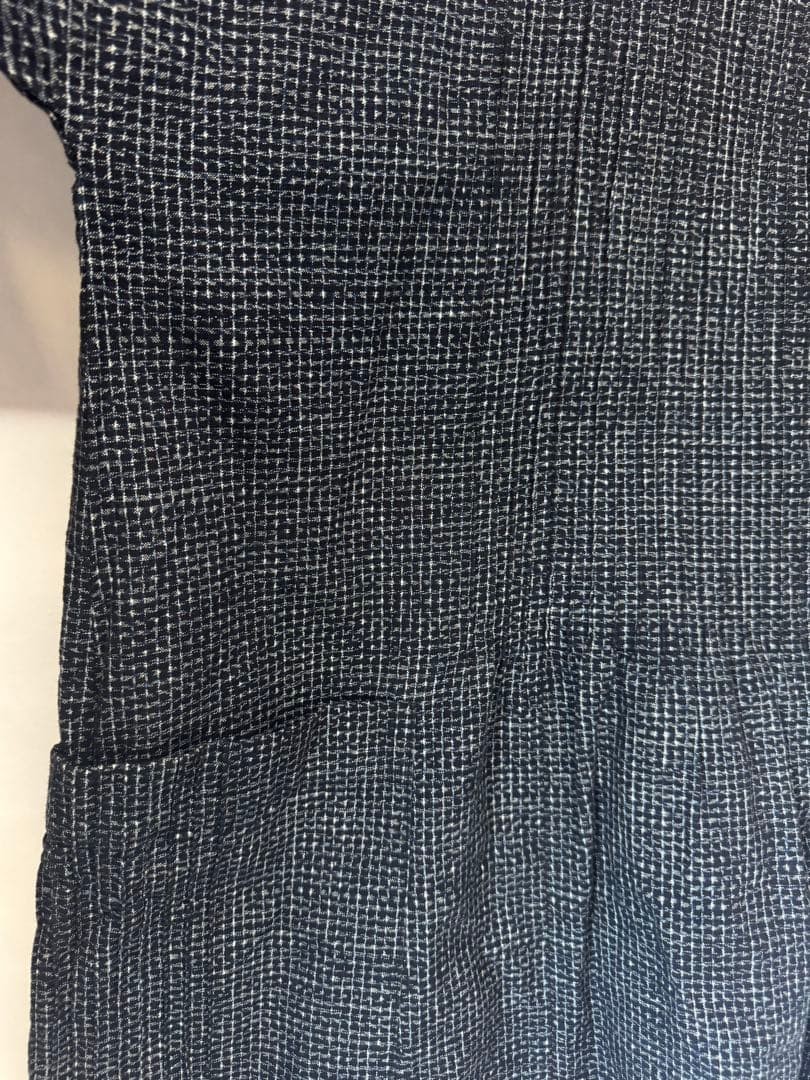 福岡久留米絣工房 藍木野 ピンタックプルオーバー ワンピース チュニック