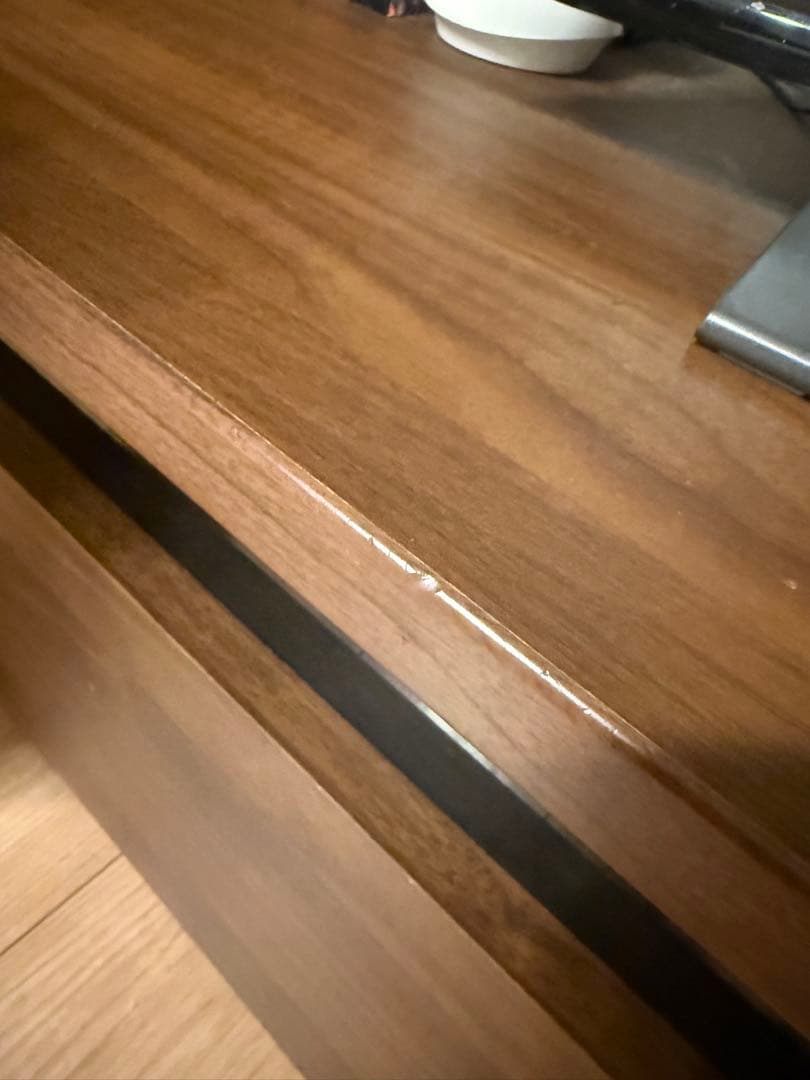 ウッド調モダンテレビ台 引き出し付き