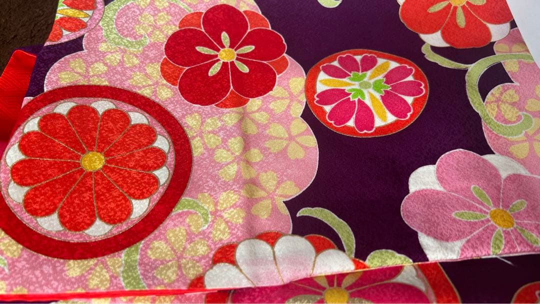 式部浪漫 3歳七五三 かわいい着物被布セット