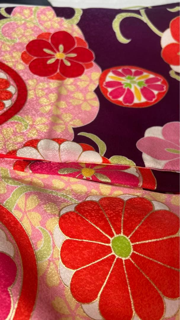 式部浪漫 3歳七五三 かわいい着物被布セット