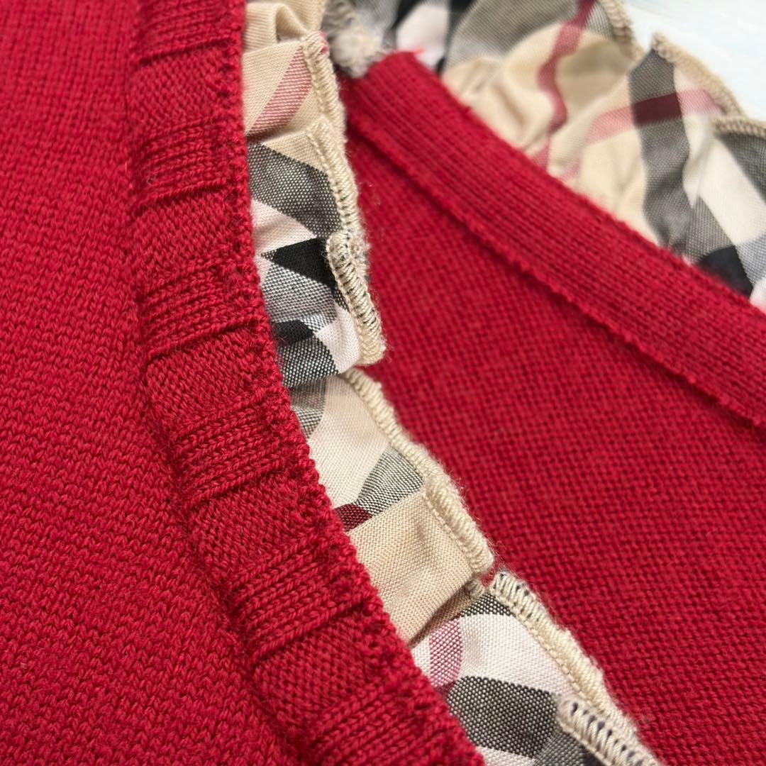 ☆大きいサイズ・3L☆バーバリーロンドン　ニットセーター　ノバチェック　リブ