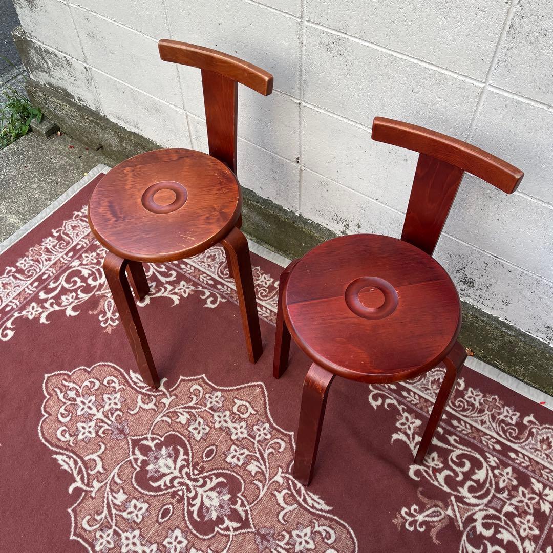 ビンテージ古家具◾️KOIZUMI 小泉 木製スタッキングチェア 木製チェア 椅子