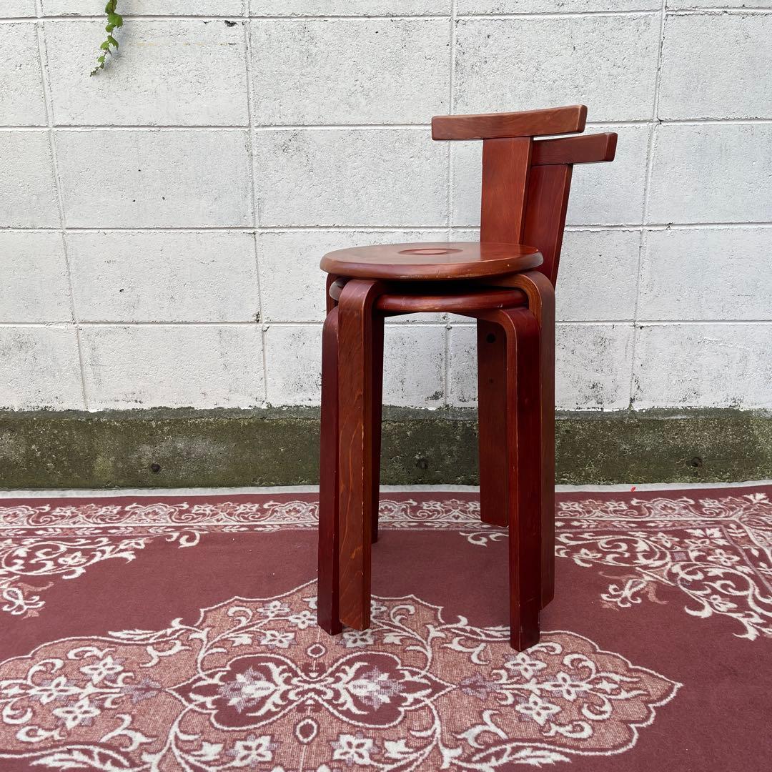 ビンテージ古家具◾️KOIZUMI 小泉 木製スタッキングチェア 木製チェア 椅子