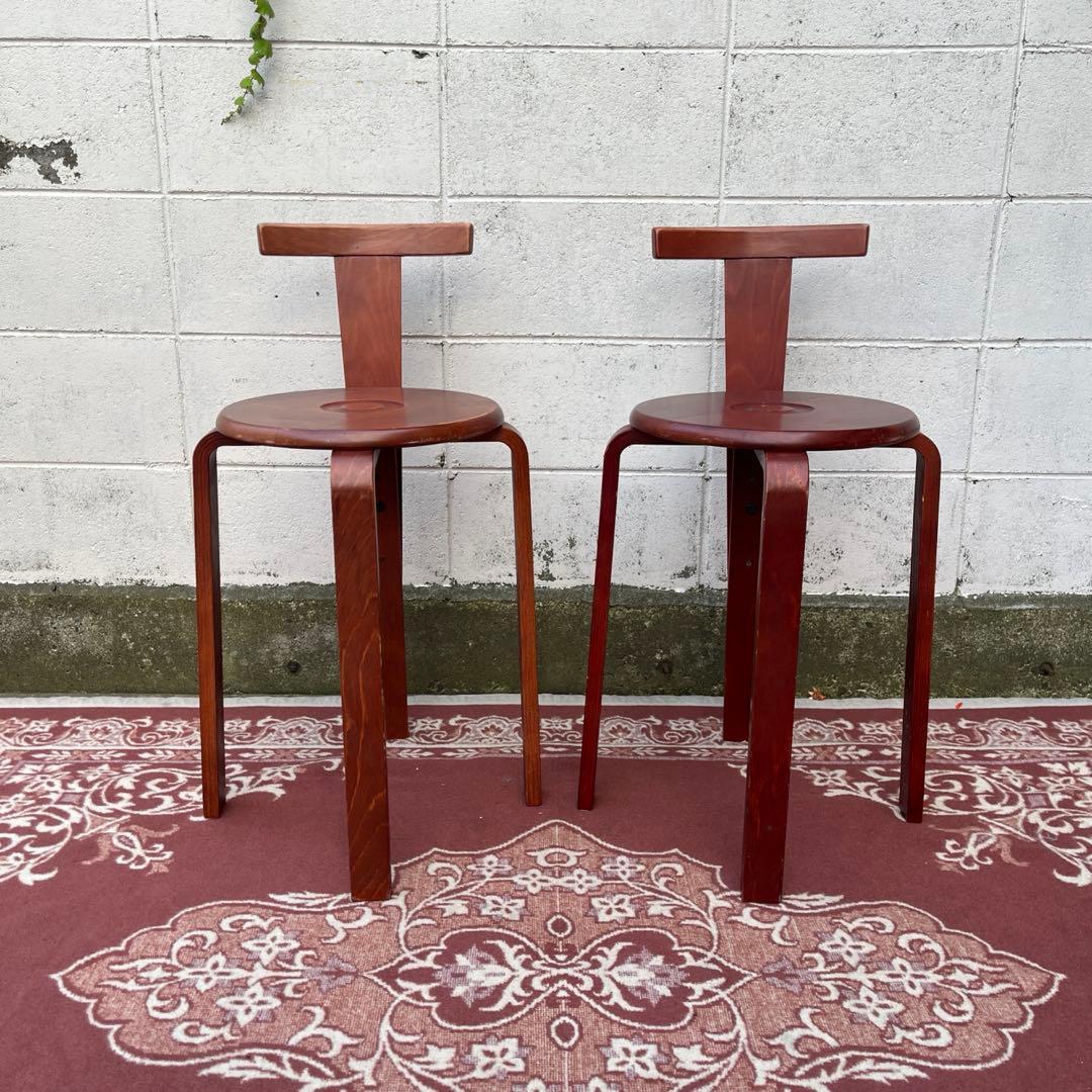 ビンテージ古家具◾️KOIZUMI 小泉 木製スタッキングチェア 木製チェア 椅子