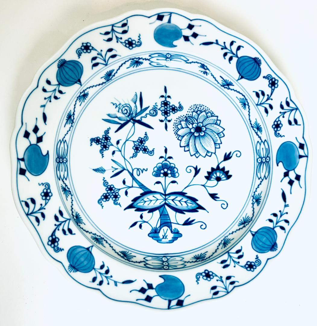 マイセン MEISSEN ブルーオニオン 22cmプレート 定価55000円