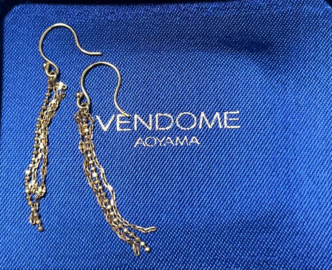 ヴァンドームベーシックチェーンピアス　K18