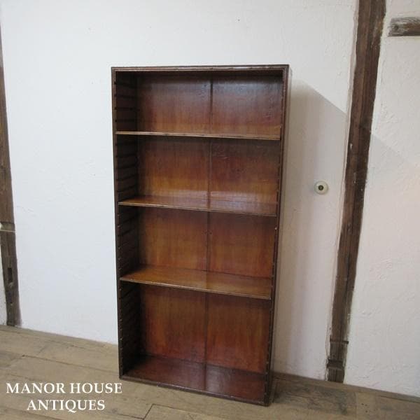 イギリス アンティーク 家具 ブックシェルフ ブックケース 本棚 6865d