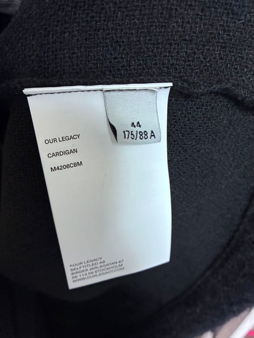 【未使用品】OUR LEGACY モヘア カーディガン 44
