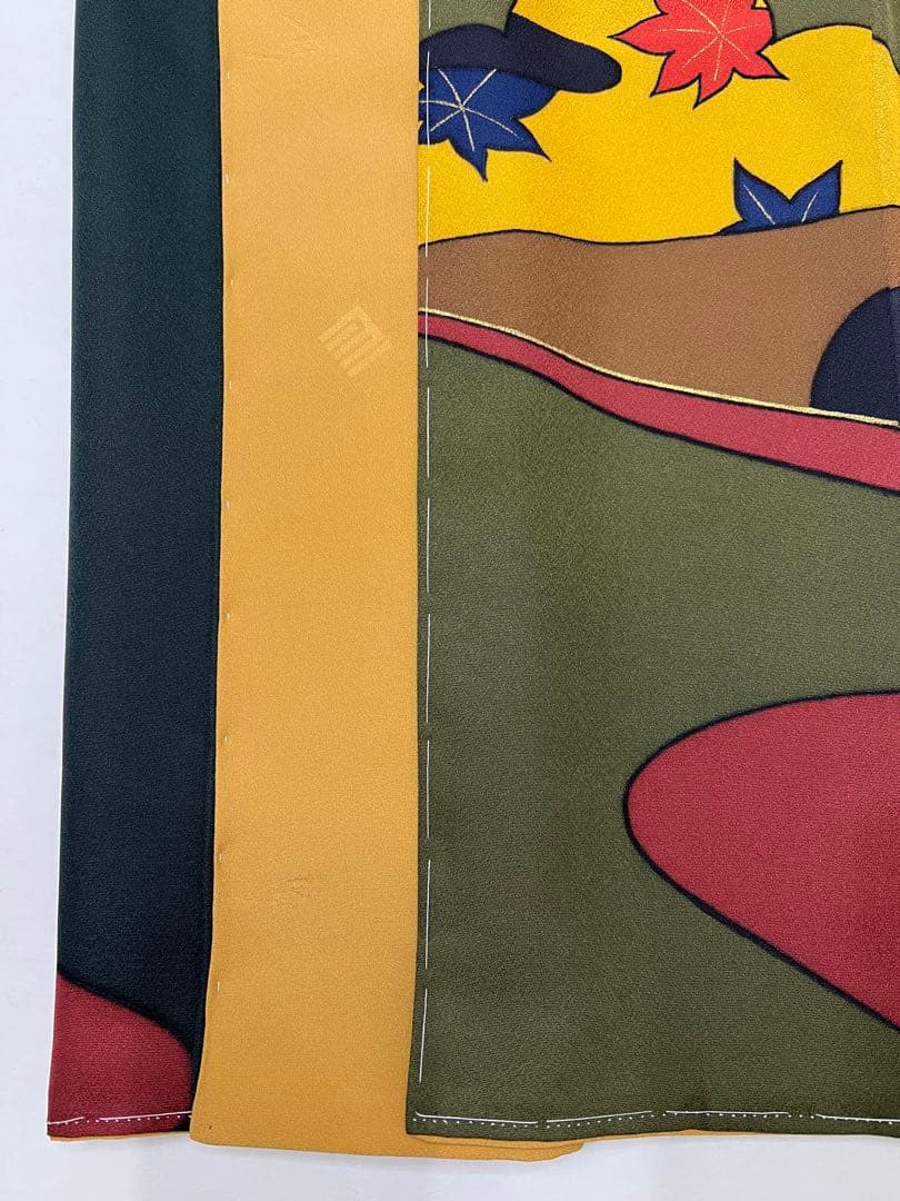 振り袖　フルセット　 玄才　金彩　しつけ付　成人式　深緑　全通長尺袋帯　590