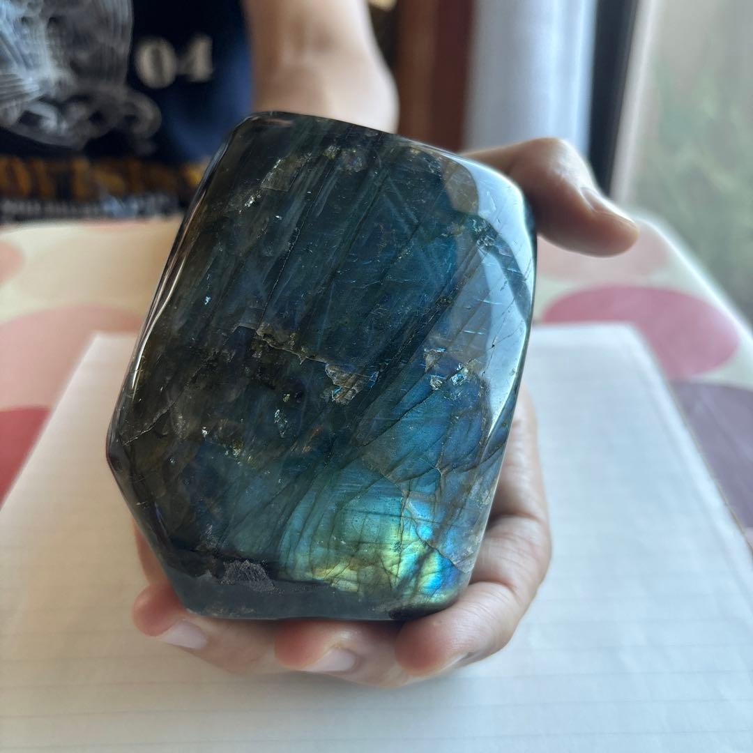 ラブラドライト 約1kg 鑑賞石 原石 自然石 鉱物 水石 誕生石 宝石 鉱石