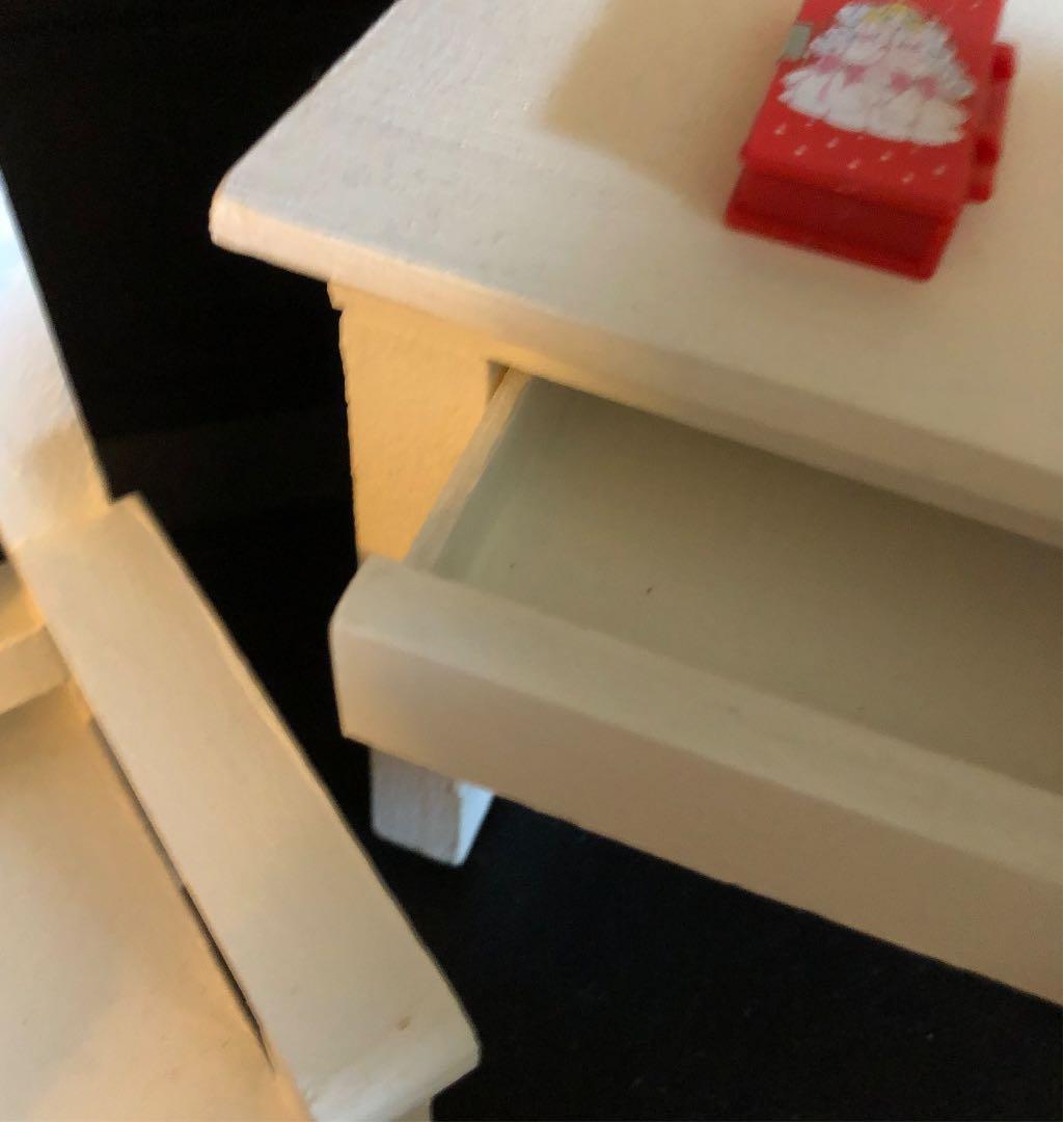 ❤️ブライス用　システムデスク&椅子　ホワイト　姫可愛い❤️文具４点セット付き