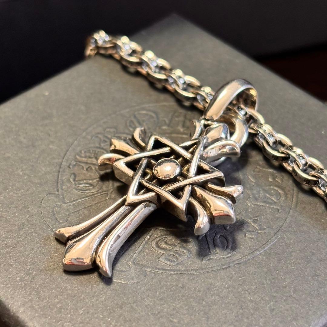 極美品 ⚜️クロムハーツ⚜️ スターオブダビデクロスチャーム