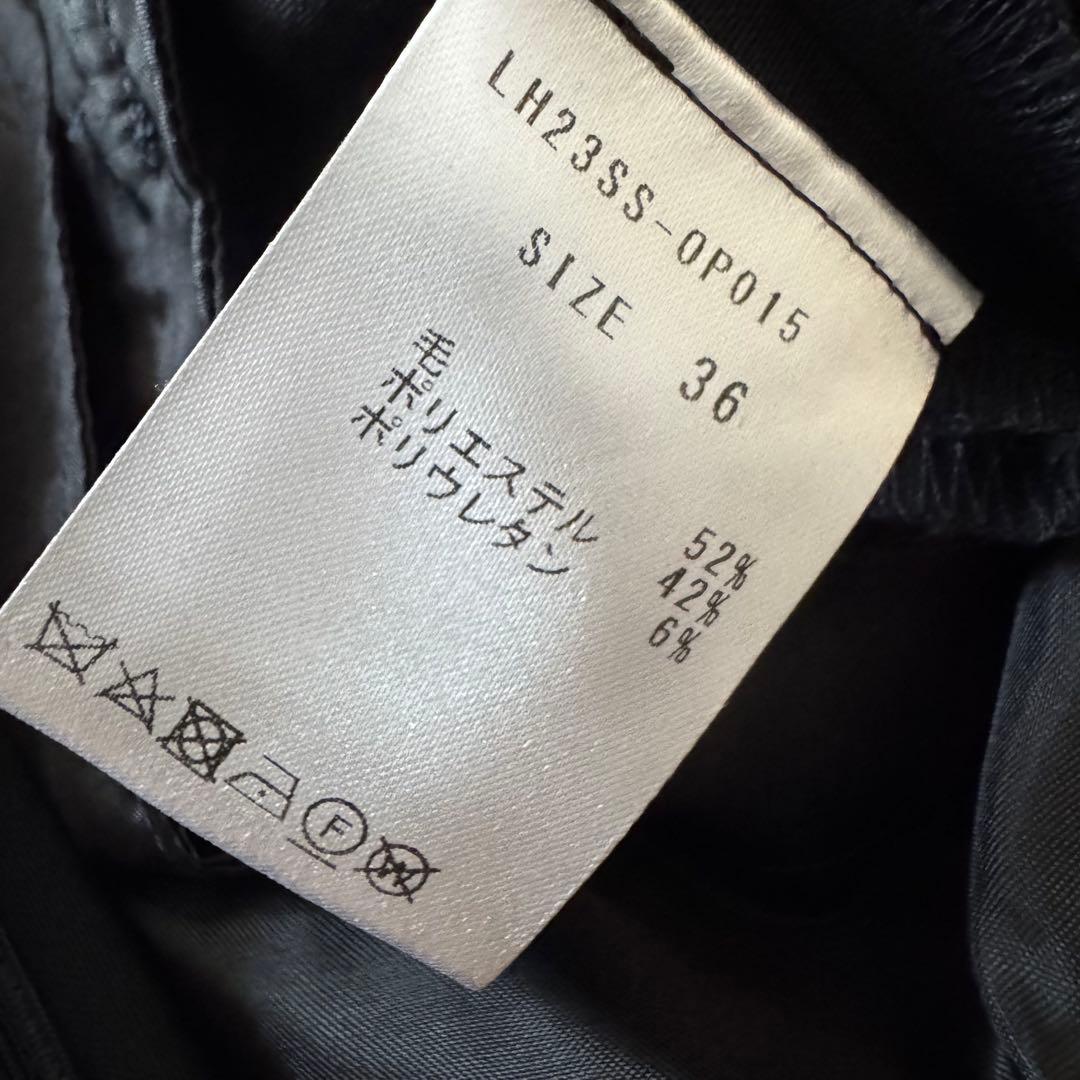 美品　LOHEN ローヘン　スタンドカラータックスリーブオールインワン　36