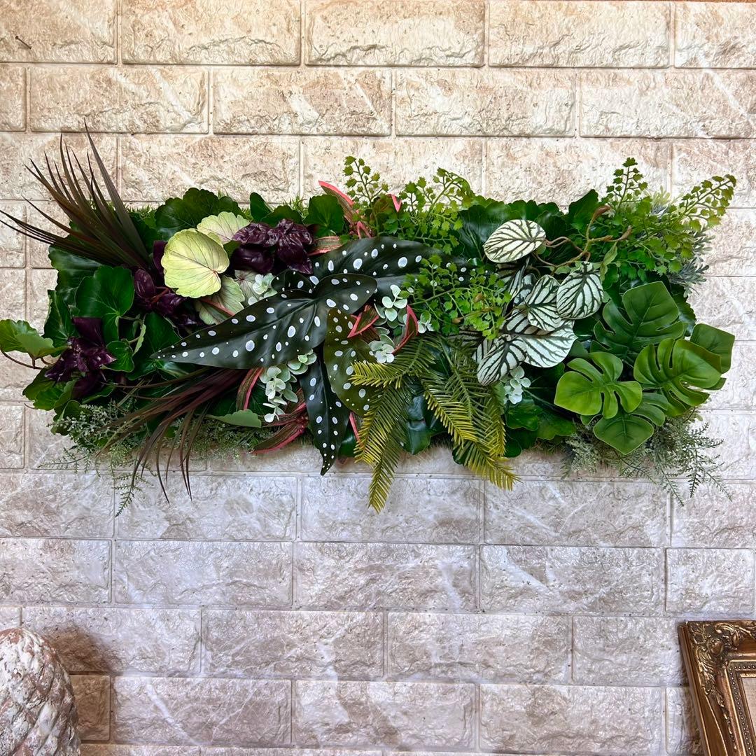 光触媒　人工観葉植物　ウォールグリーン　フェイクグリーン　壁掛け59215