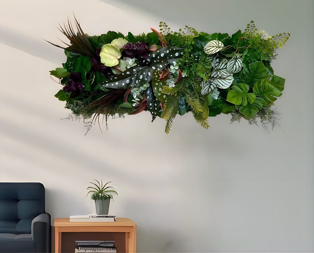 光触媒　人工観葉植物　ウォールグリーン　フェイクグリーン　壁掛け59215