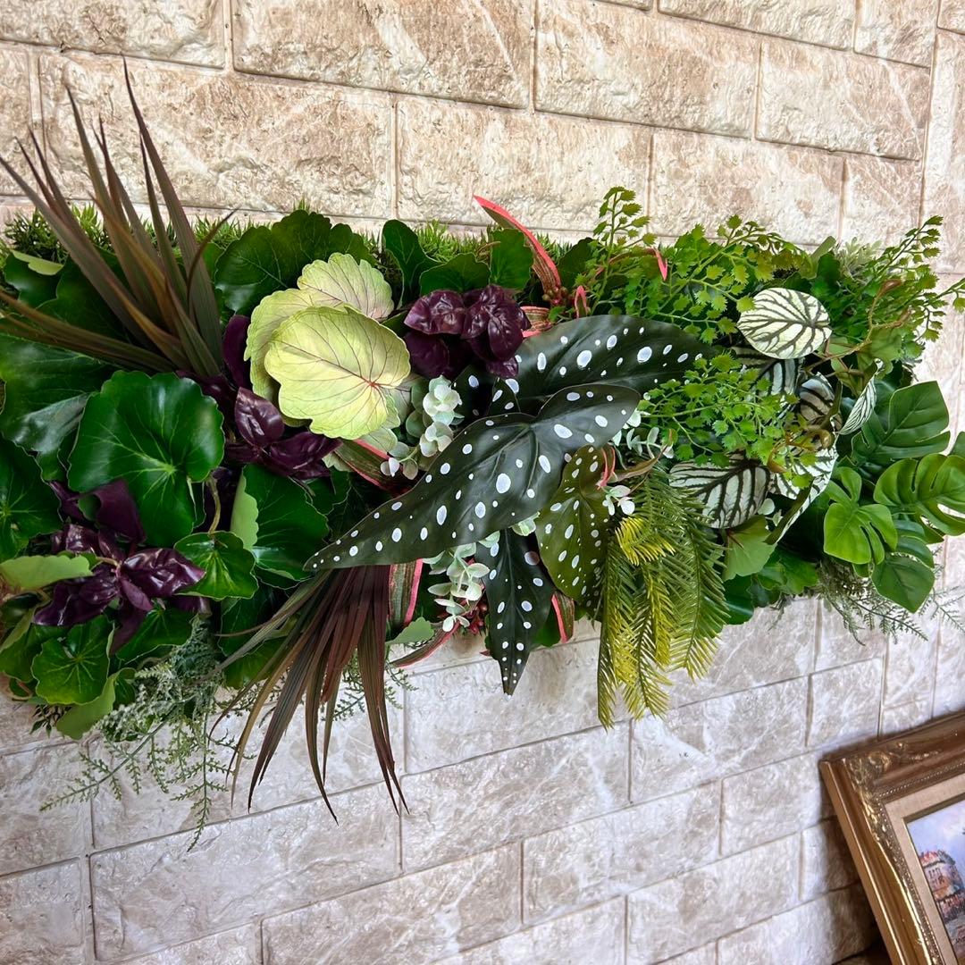 光触媒　人工観葉植物　ウォールグリーン　フェイクグリーン　壁掛け59215