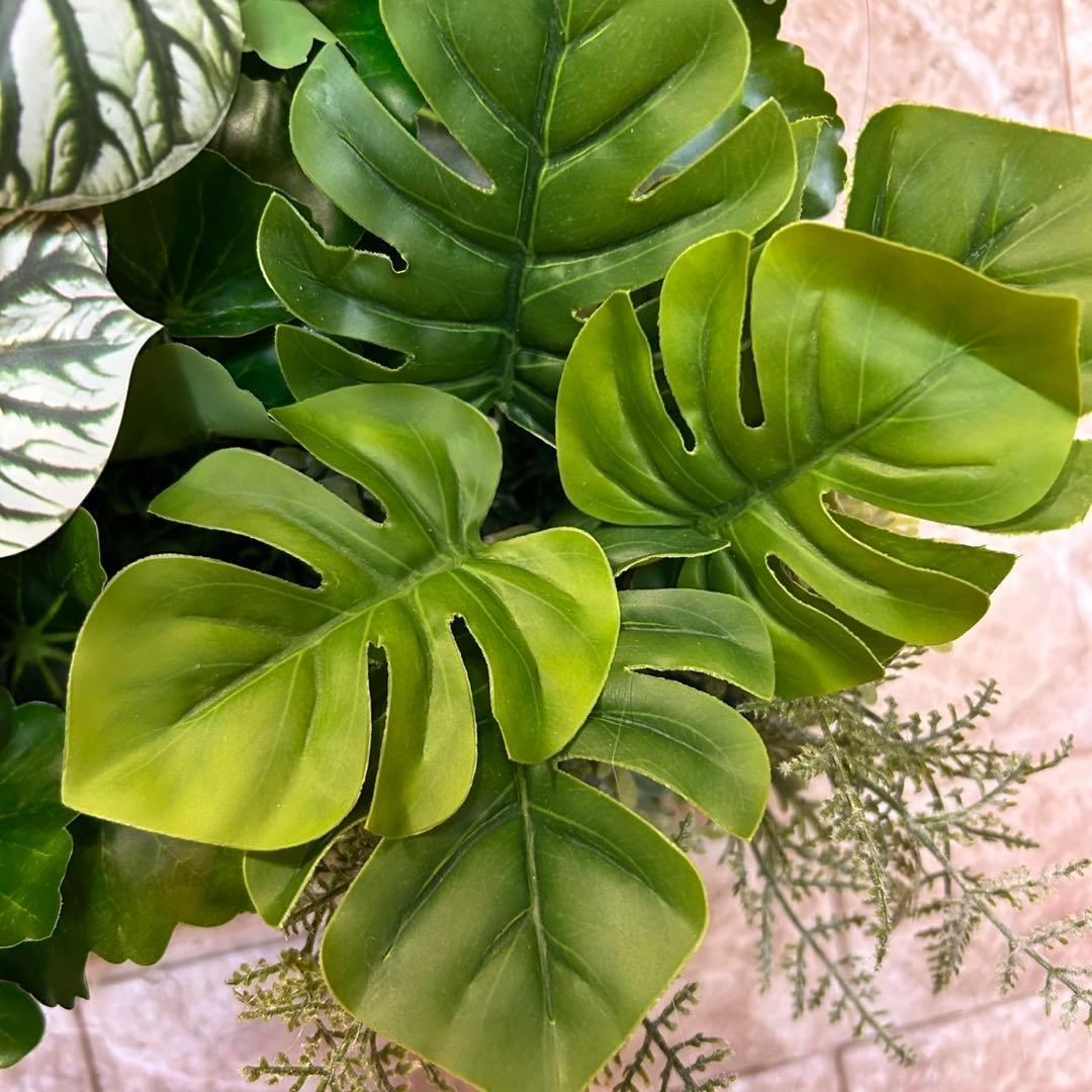 光触媒　人工観葉植物　ウォールグリーン　フェイクグリーン　壁掛け59215