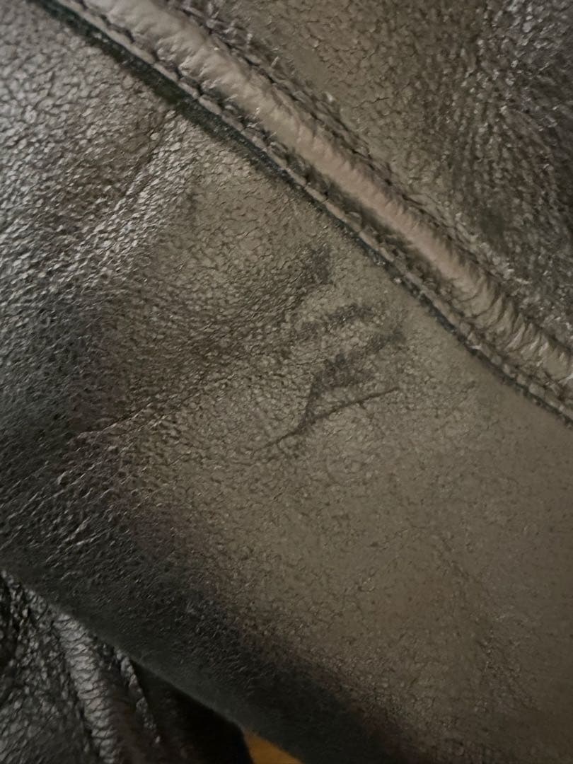 Schott ショット B-3 ムートンボンバージャケット 36 M 黒ブラック