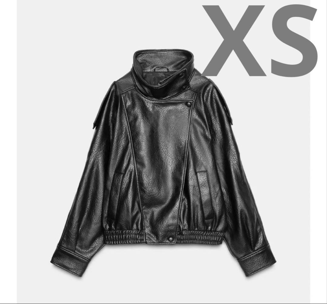 zara フェイクレザージャケット　XS