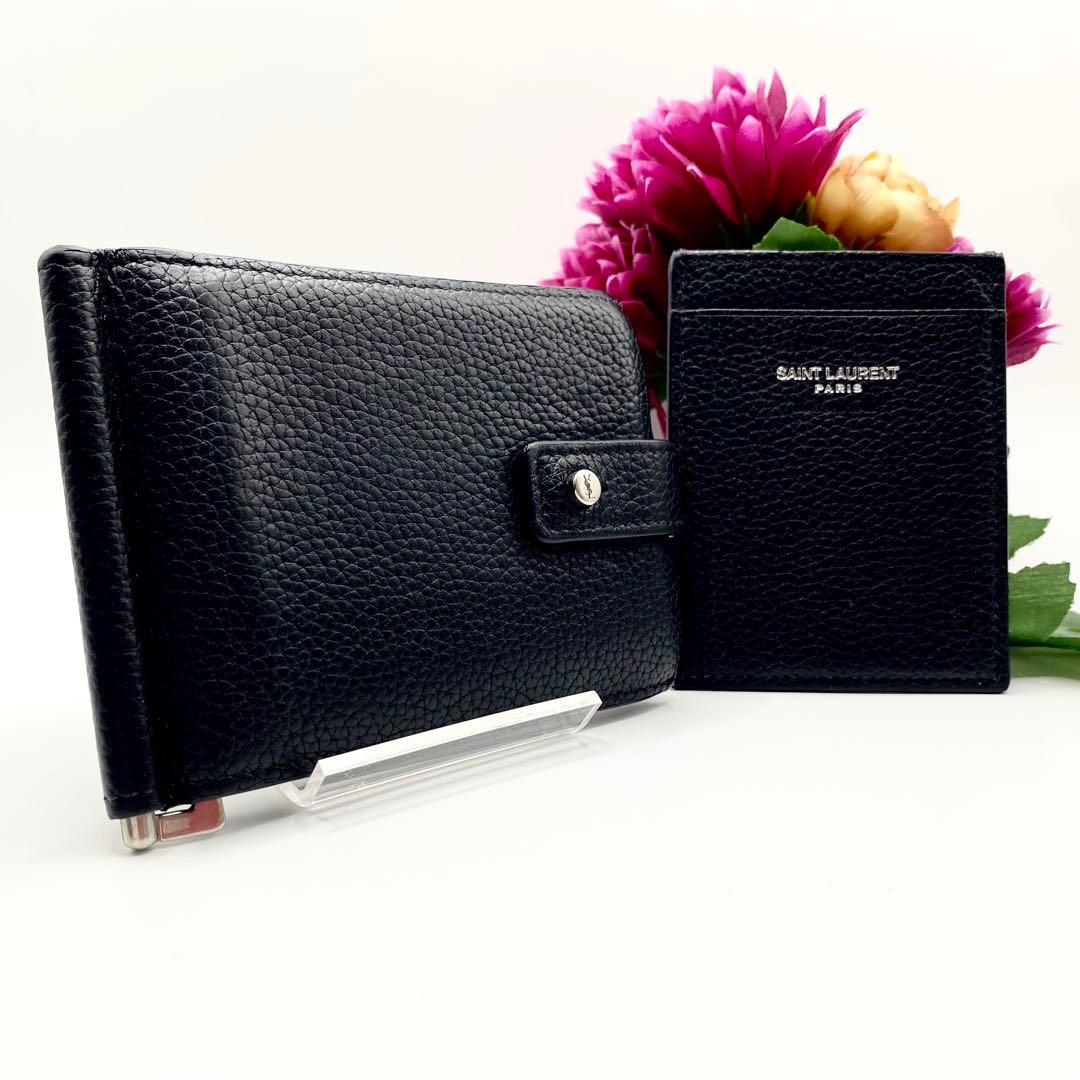 ✨美品✨SAINT LAURENTカサンドラ マネークリップ　カードケース付属