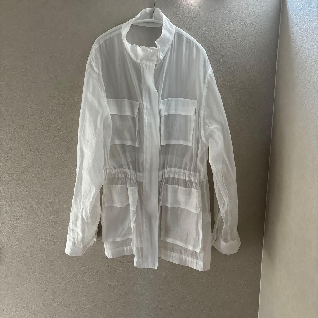 yk様　ラウンジドレス　オーガンジーM65 ホワイト