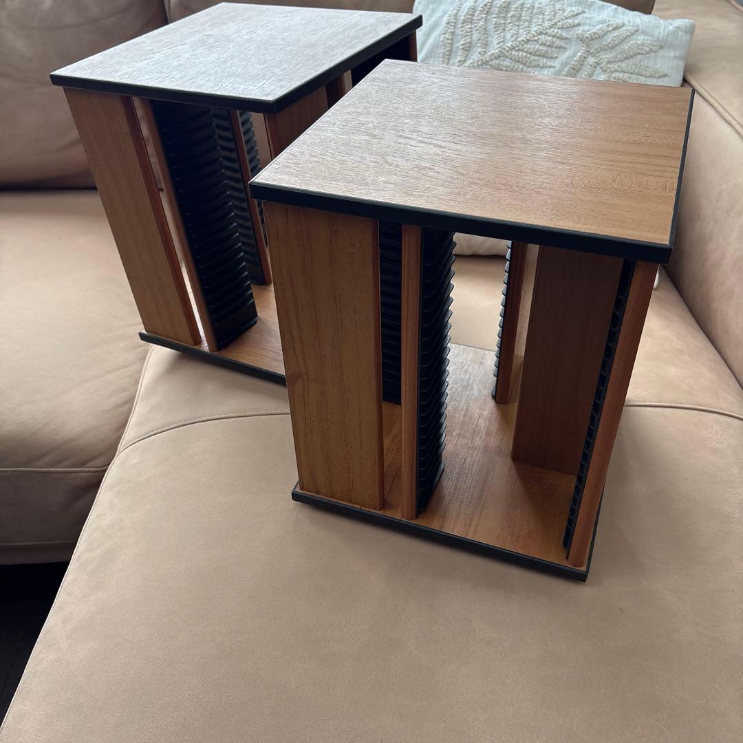 木製オープンシェルフ CD収納ラック