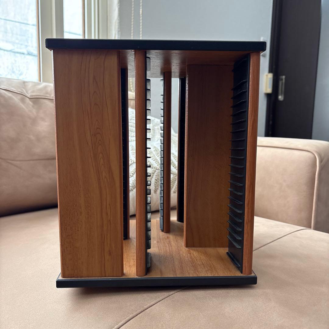 木製オープンシェルフ CD収納ラック