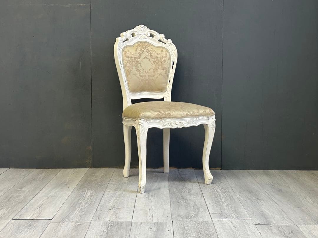 アンティーク調　マホガニー　クラシック　猫脚　ヨーロピアンチェア　宮殿家具