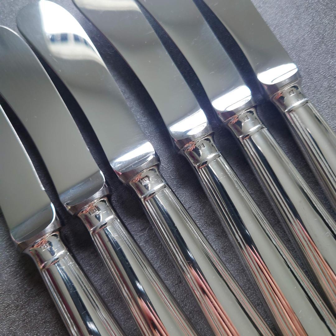 希少 美品 クリストフル アルビ バターナイフ 6点