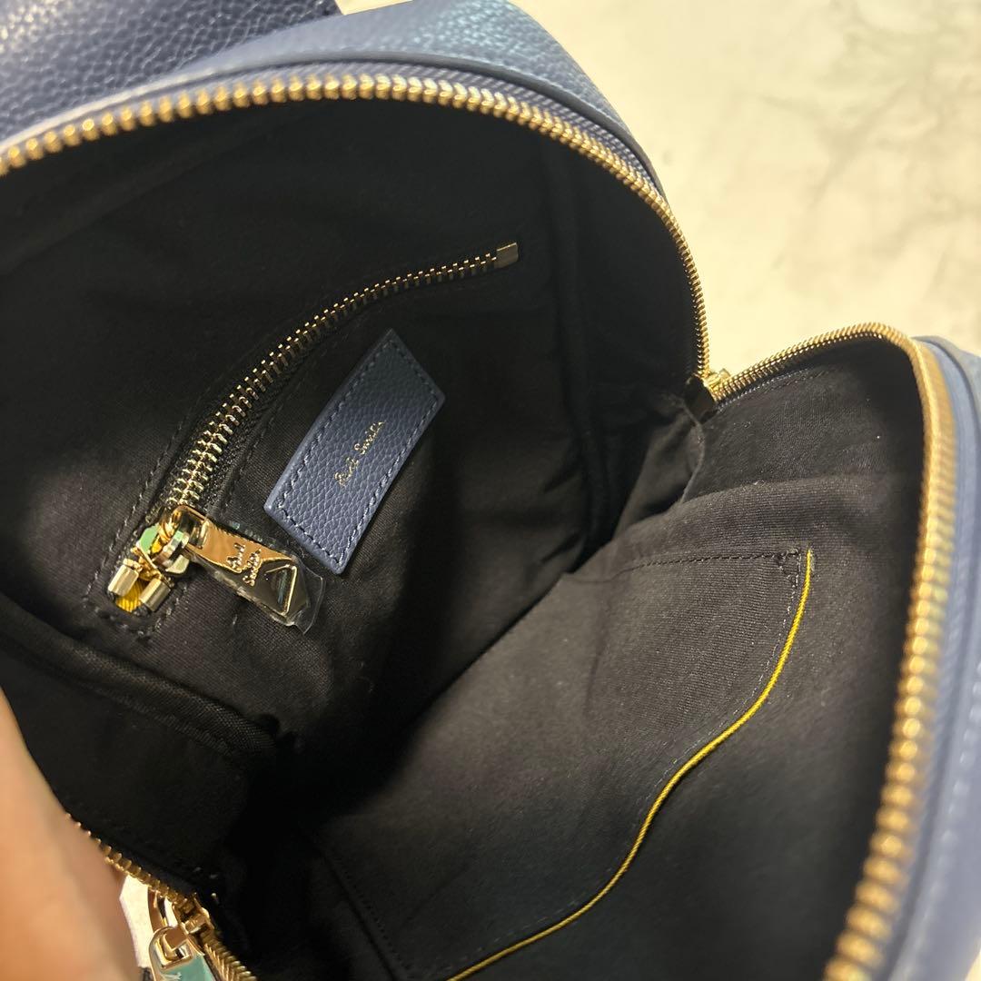 MIMI【美品】Paul Smith ネイビー レザーボディバッグ