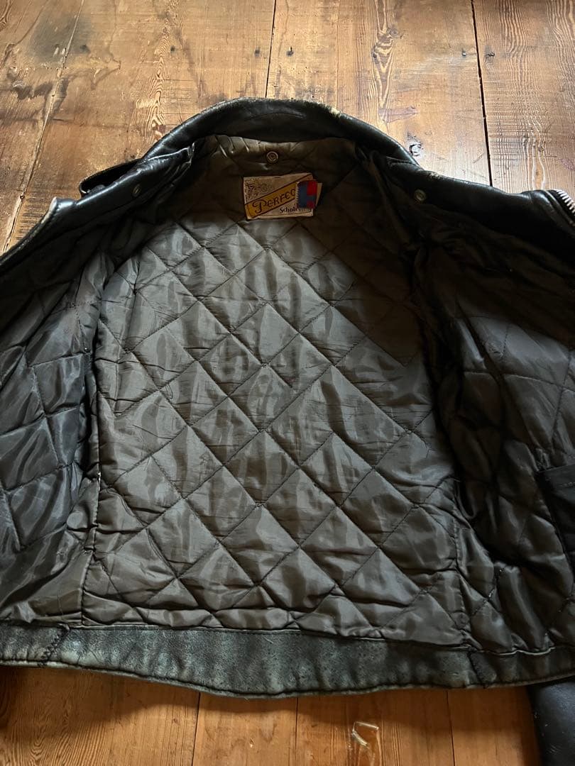 80s ショット SCHOTT 618ダブルライダース　バイカータグサイズ36