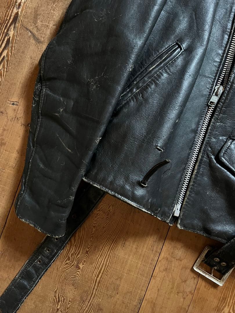 80s ショット SCHOTT 618ダブルライダース　バイカータグサイズ36