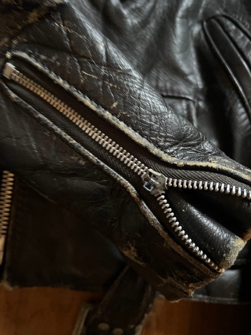 80s ショット SCHOTT 618ダブルライダース　バイカータグサイズ36