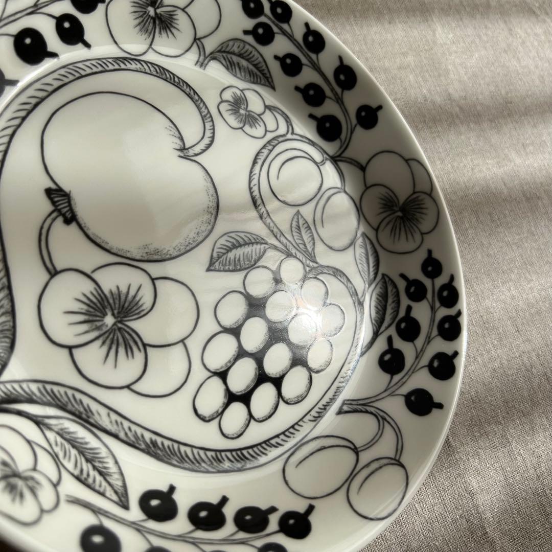 ARABIA アラビア ブラックパラティッシ プレート21cm 新品 #01