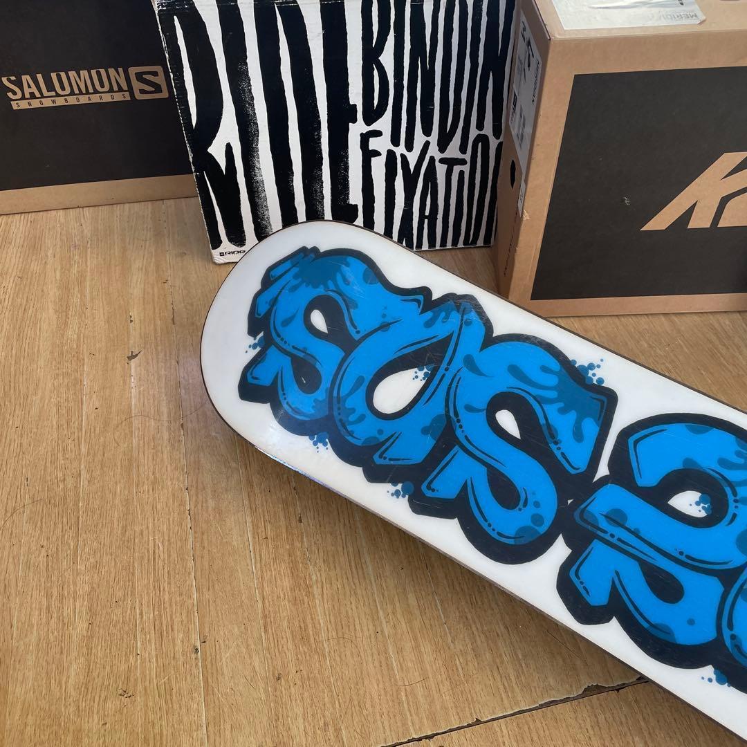 ROME　SDS×DRAKE　キッズスノーボードセット　バイン付4点セット